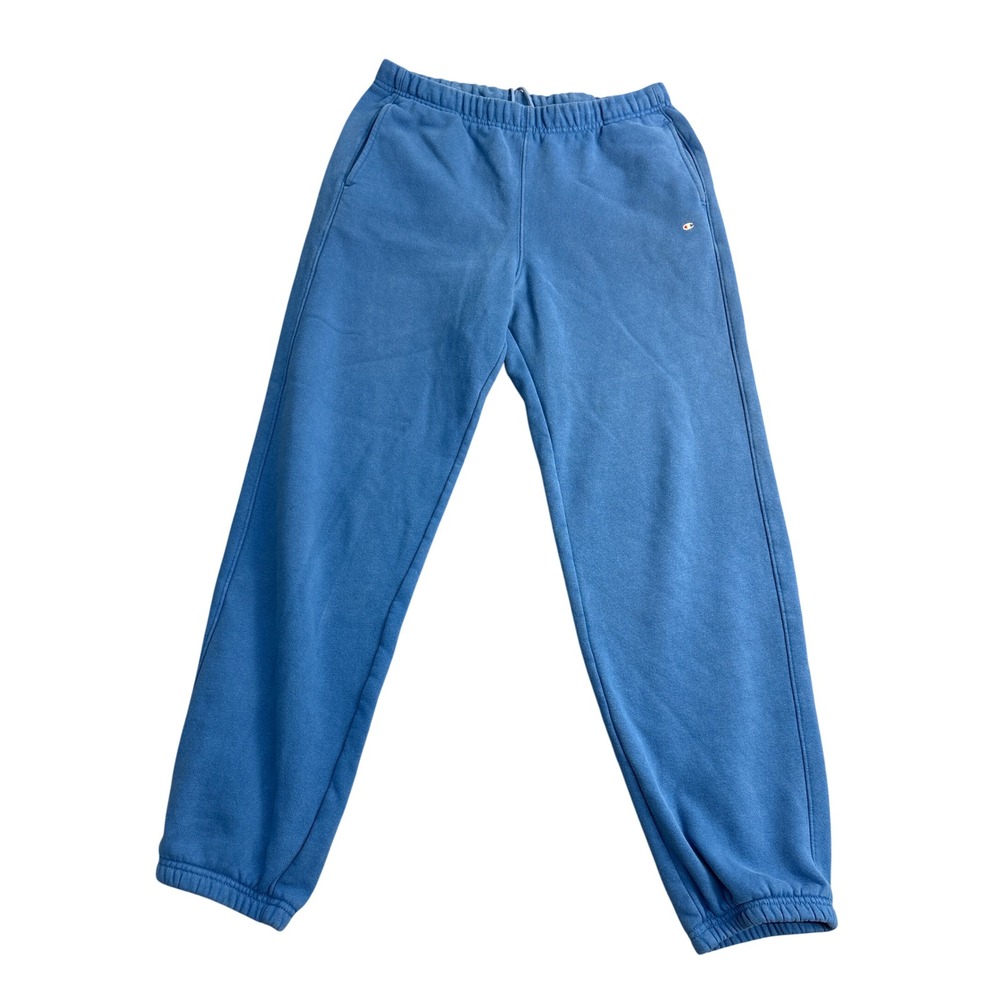 Champion Reverse Weave Sweatpants Mens Medium Blue Fleece Joggers 2637